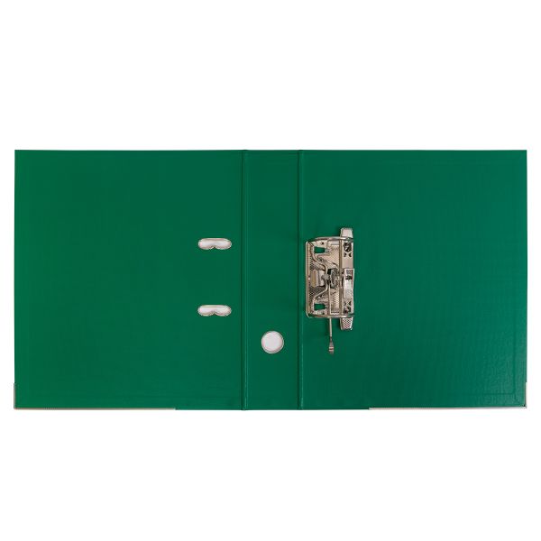 Регистратор PVC, 2-х стороннее покрытие, мет.уг. 75 мм, 10 шт, Premier A4 арочный механ, зеленый ЕС100262003, Expert Complete