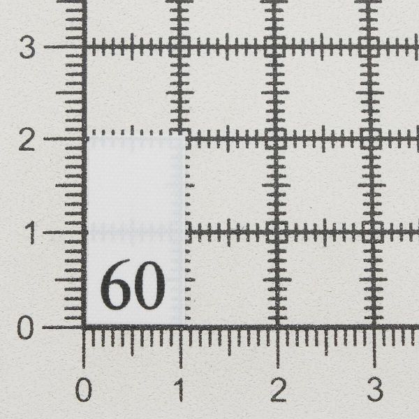 Этикетка-размерник, белый, 10х20 мм, 100 шт, 60