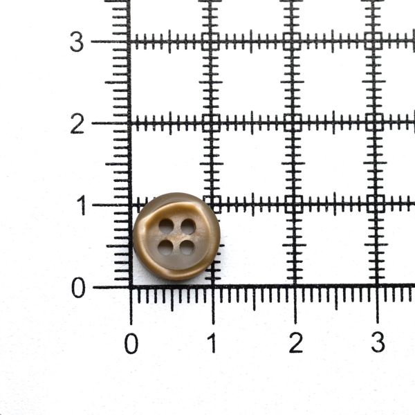 Пуговицы 4 прокола 17L (10,5мм), пластик (col.04 коричневый), 72 шт, CN 2801