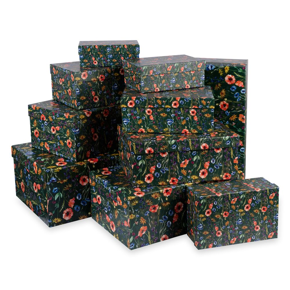 Набор подарочных коробок, 10 шт, 01 цветы, Stilerra SBOX-R4