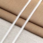 Шнур отделочный сороконожка ⌀5.0 мм / 30 метров, белый, С873