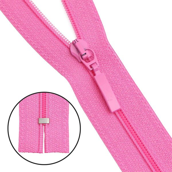 Молния спираль (витая) Arta Т5 (5 мм) 1 зам., н/раз., 18 см, цв. 515 розовый, уп.10 шт