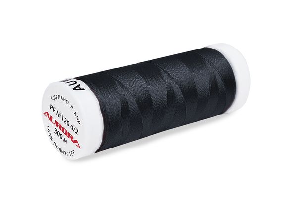 Нитки для креативных работ Aurora №120, 300 м, цв. PF900, 5 катушек