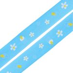 Лента репсовая (в рубчик) Детская, 15 мм, 3м, голубой