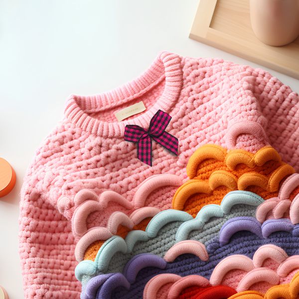 Набор текстильных бантиков, 100 шт, 104 черно-розовый, Annet BDR