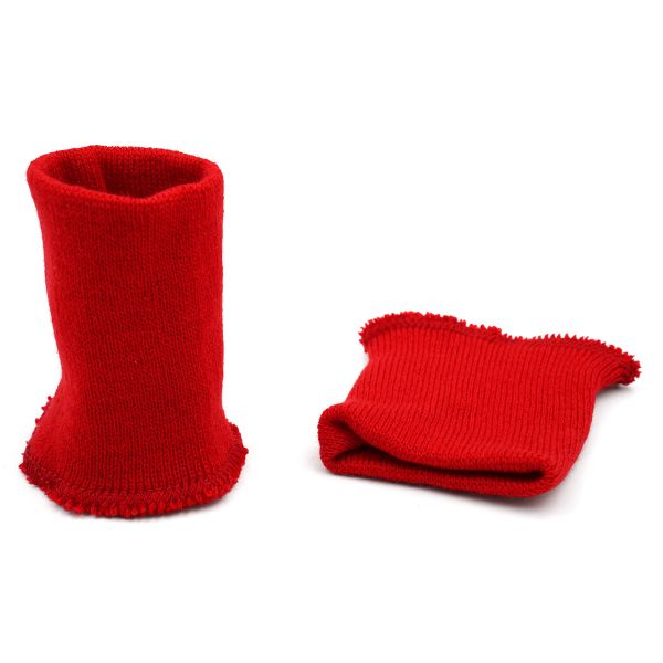 Манжеты трикотажные 8.0х9.5 см, 1 пара, средней плотности 14 кл, 1х1, в-14 красный