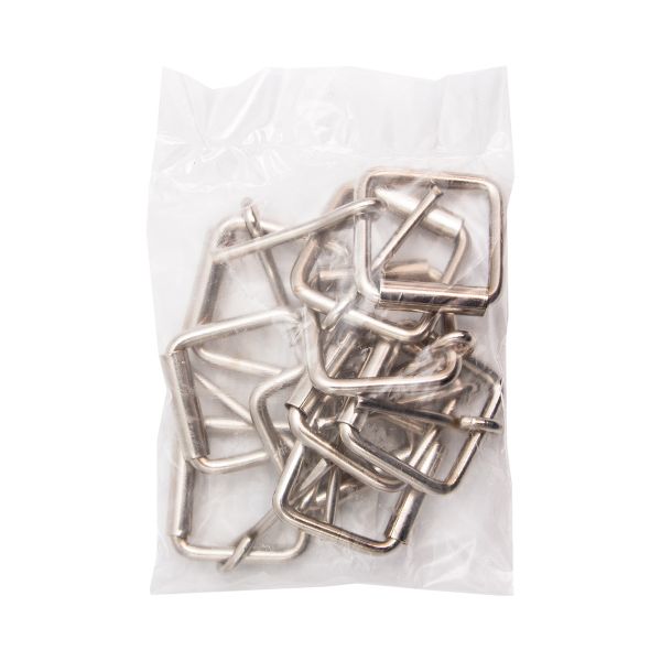 Пряжка ременная металл 25.5 мм (33.5х33 мм, d4 мм), 10 шт, роликовая, никель