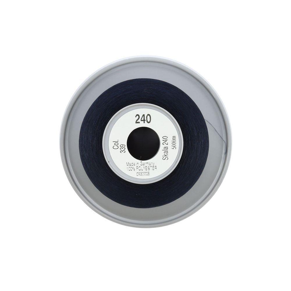 Нитки некрученые бондированные Gutermann Skala 240, 5000м, 720763, 339 т.чернильно-синий, 1 катушка