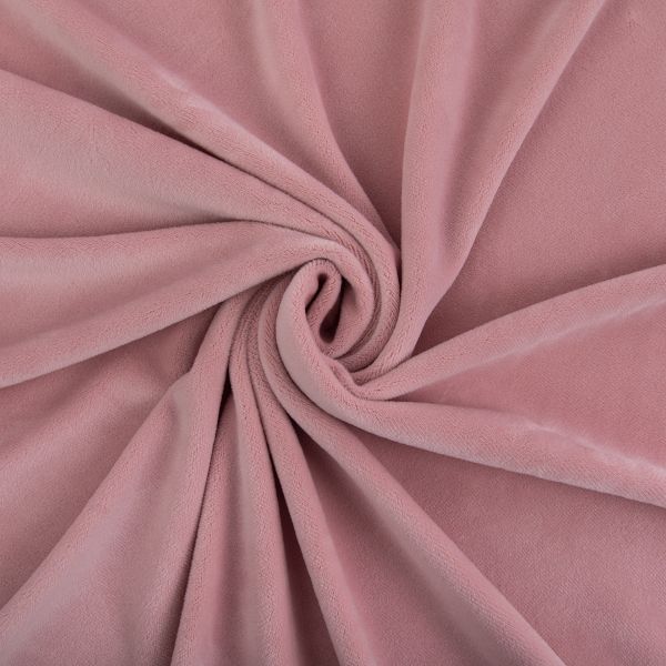 Велюр 240 г/м², 185 см / 5 метров, пудра/powder, Gamma VELR