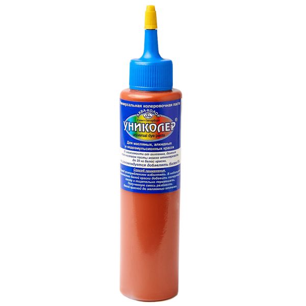 Универсальная колеровочная паста Униколер 100 мл, 1 шт, № 8.1 терракотовый С4208.1, Аква-колор, С4208.1