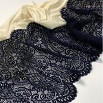 Кружево бельевое эластичное 225 мм / 3 м, 40992 цв.061 т.синий, Kruzhevo