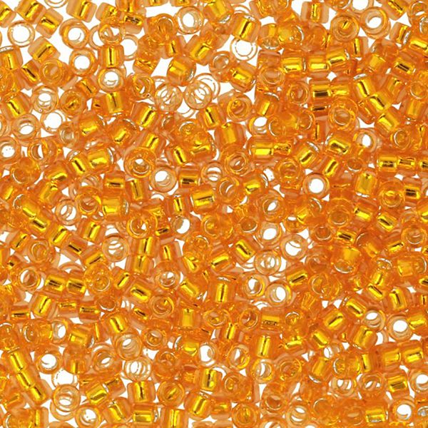 Бисер Toho 11/0 Treasure 2 (1.6 мм), 25 г (5х5 г), 0030 оранжевый