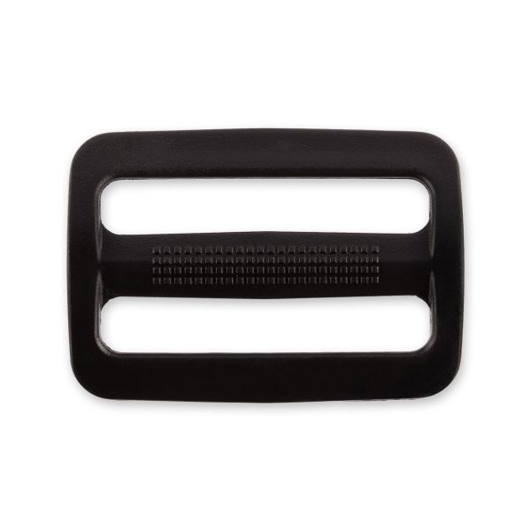Пряжка двухщелевая 38 мм, 10 шт, черный, Gamma SAR001