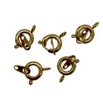 Замок для бус кольцо с ответной частью, 9 мм, 5 шт в упак, Astra&Craft, латунь