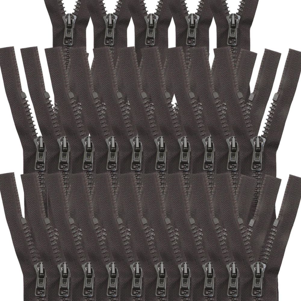 Молния трактор Arta Т6 (6 мм) 1 зам., разъем., 80 см, ОПТ. УП. 25 ШТ., 068 т.коричневый