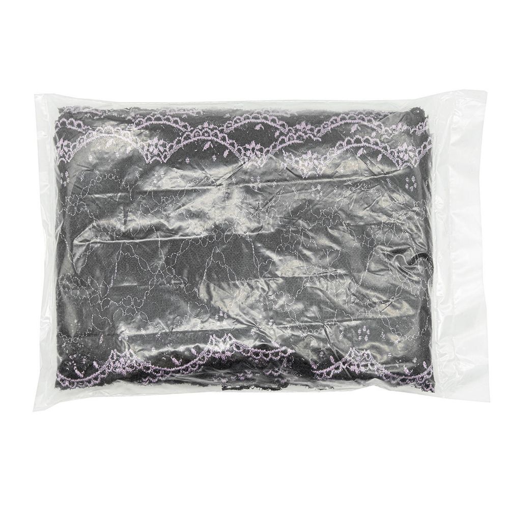 Кружево бельевое эластичное 165 мм / 10 м, 7735072 черный