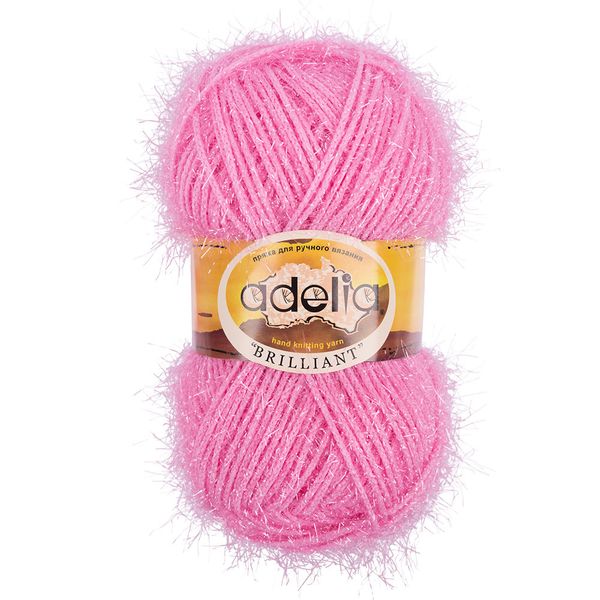 Пряжа Adelia Brilliant / уп.10 мот. по 50г, 90м, 21 св.розовый