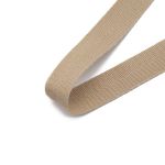 Тесьма (лента) киперная п/э+виск. 22 мм / 50 метров, 07-1019 (05 бежевый)