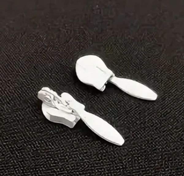 Слайдер (замок) для потайной молнии Т3 (3 мм), автомат, цв.F101 белый, уп.1000 шт, Mzipp