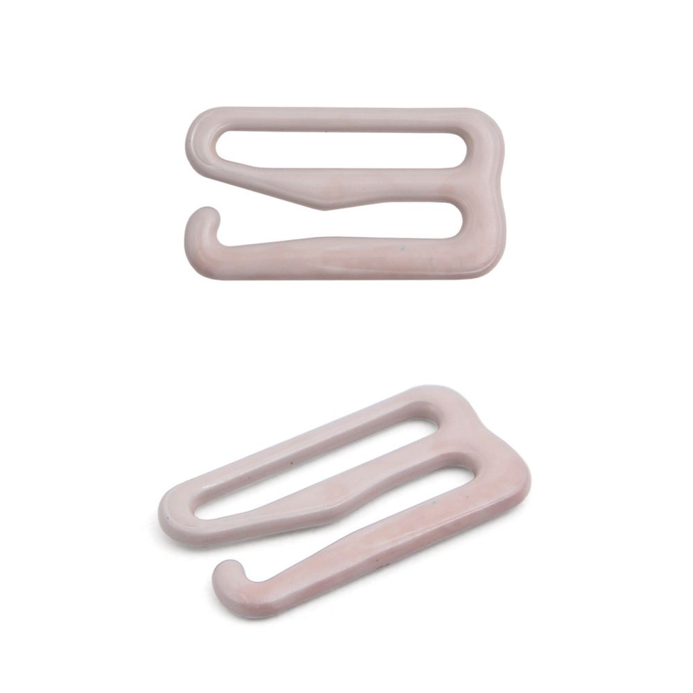 Крючки для бюстгальтера металл 15.0 мм, 20 шт, C154 светло-серый, ГВ1009