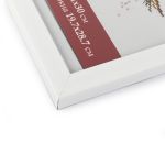 Рамка для картины (фото) пластик с оргстеклом 21х30 см, белый, Gamma ПРК-20