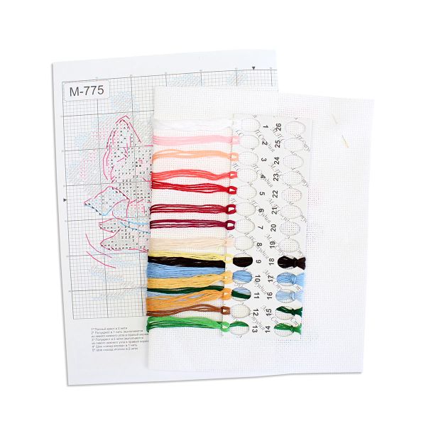 Набор для вышивания нитками МП Студия, Будем вовремя 12х20см