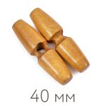 Пуговицы деревянные 40 мм, 24 шт, дерево, №287 терракотовый, Blitz DRN 0121