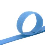 Лента контактная липучка (велкро) пришивная 20 мм / 25 метров, 5060 голубой, /пара/, кач."C" /TOS/