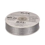 Тесьма металлизированная 25 мм, MR-25, 33 м, серебро, Blitz