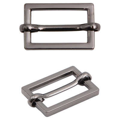 Рамка регулировочная металл литая с подвижной планкой 20 мм /25х17 мм, ⌀2.5 мм/, чер.никель, 4 шт