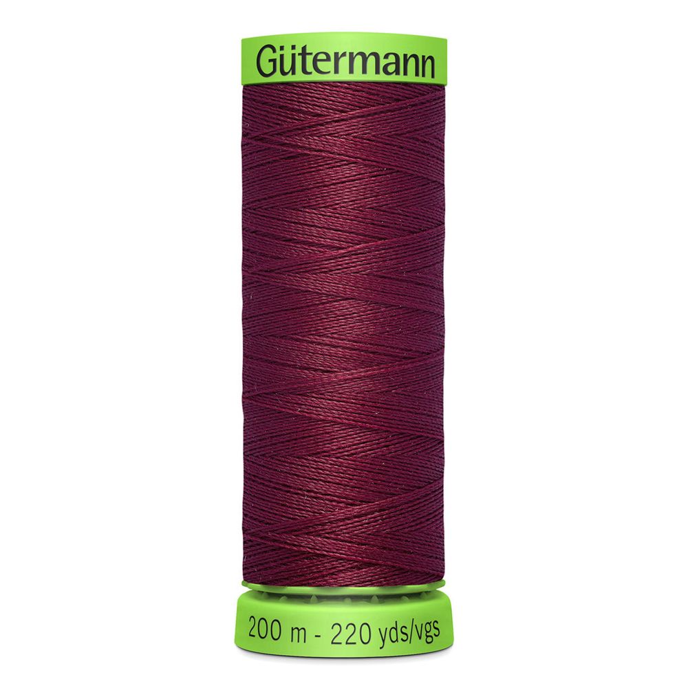 Нитки для тонких тканей Gutermann Extra Fine 150, 200м, 375 красная слива, 5 катушек