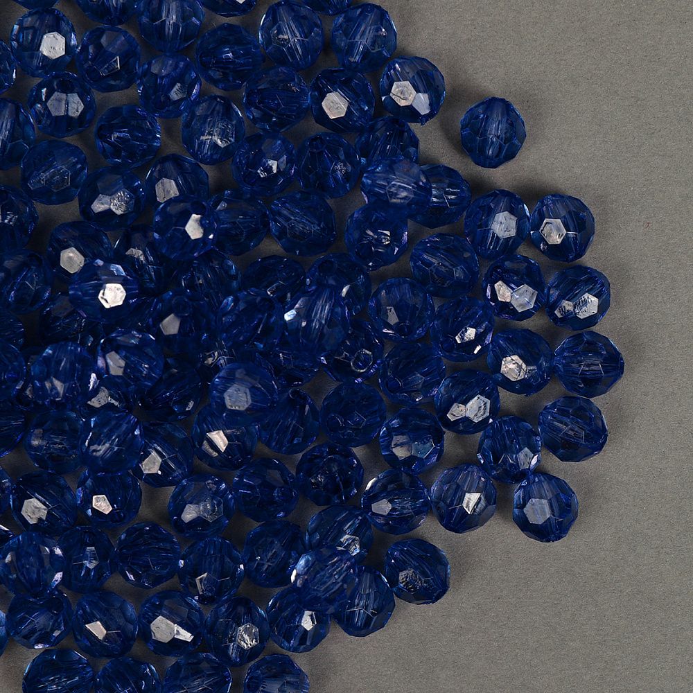 Бусины акрил ⌀8 мм, MG.3240-30, цв.30 василек, уп.500 г, Magic4Hobby