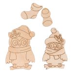 Заготовка из фанеры Набор Совы, 9.5х6.5х0.3 см, 0.3 см, ВД-1123 Mr.Carving