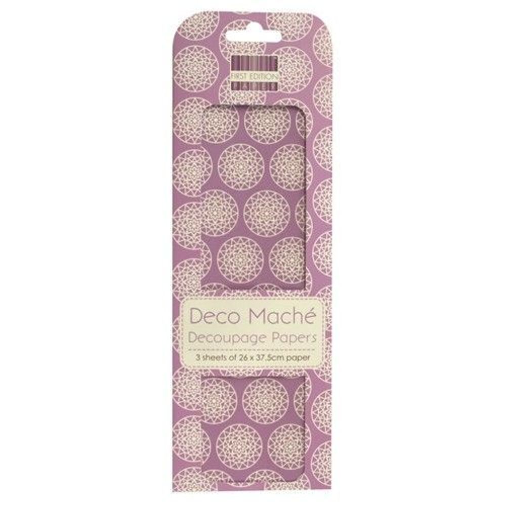 Бумага для декопатча &quot;Deco Mache&quot; 26х37,5смх3 листа, Ловец снов /TOS/
