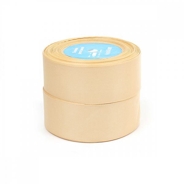 Лента репсовая (в рубчик) 38.0 мм цв.815 кремовый 2 шт*22.86м (±1м)