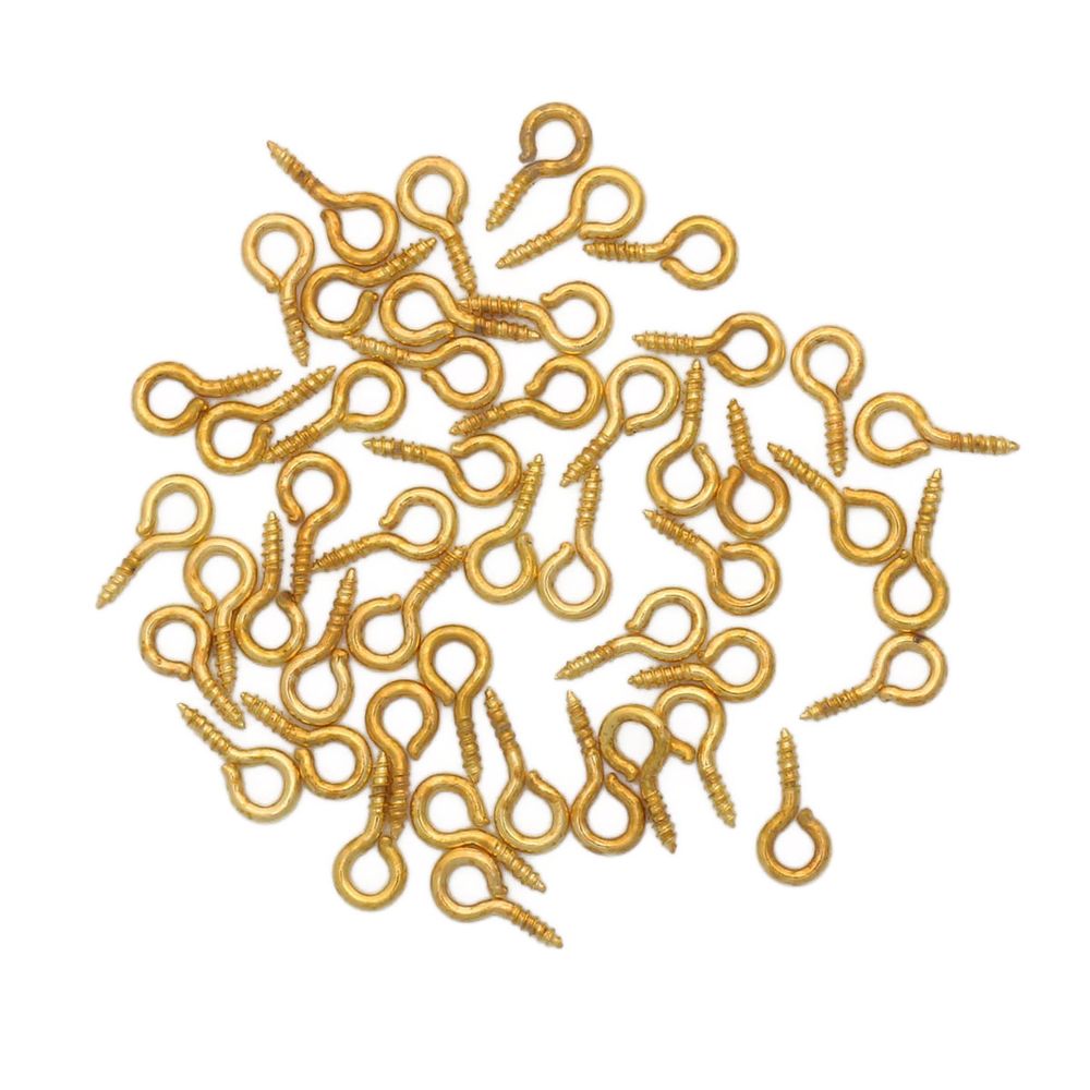 Штифты винтовые, 8х3,5mm, 50 шт в упак, Астра, золото