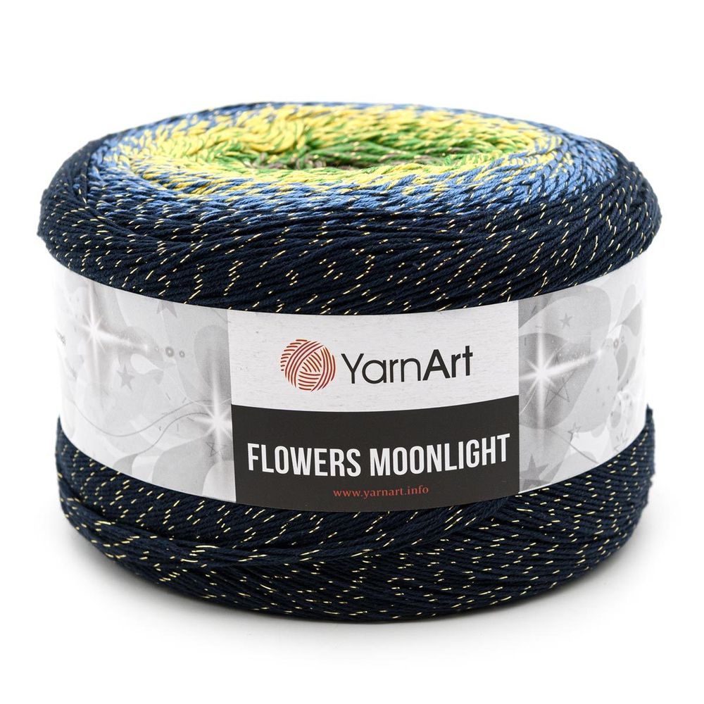 Пряжа YarnArt (ЯрнАрт) Flowers Moonlight / уп.2 мот. по 260 г, 1000м, 3250 секционный