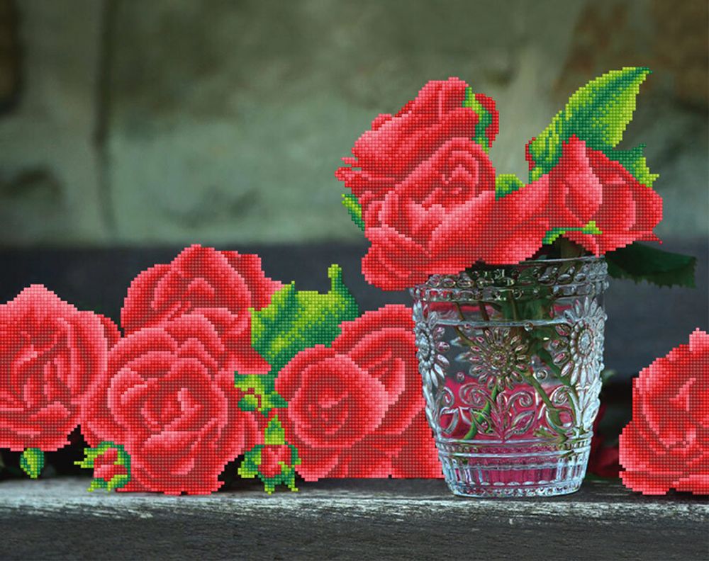 Алмазная (кристальная) мозаика Фрея, Страстные чувства, 47,5х60 см