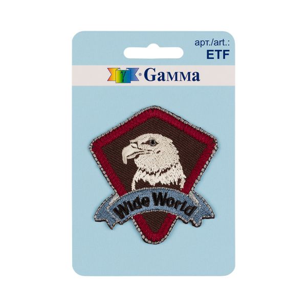 Термоаппликация №03, 1 шт, 01-303 Wide World 5.5х5.9 см, Gamma ETF