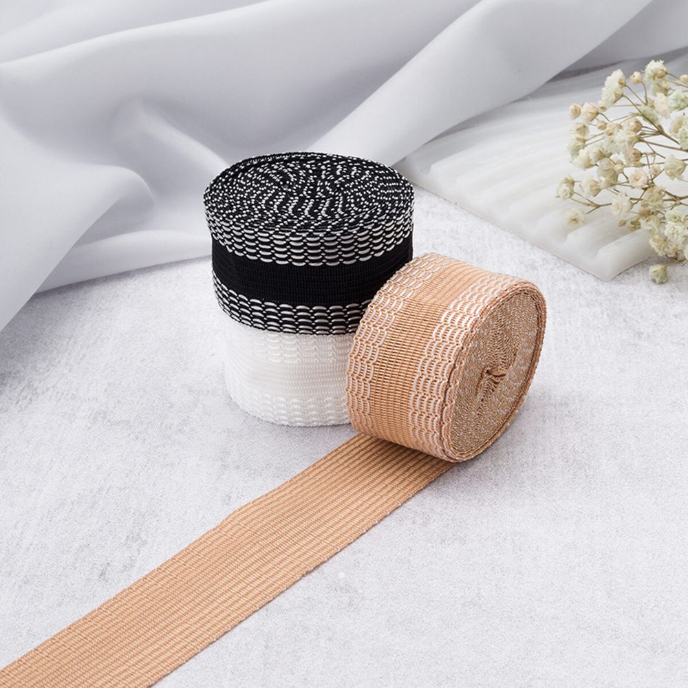 Тесьма брючная клеевая 25.0 мм / 3 шт по 3 метра, цв. черный, белый, бежевый, 7210-9038