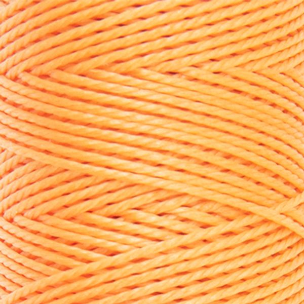 Нитки для кожи вощёные кручёные (полиэстер) 0.45 мм, 40 м, 015 т. желтый, LC-005, Промысел