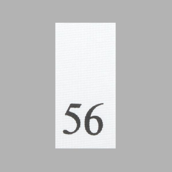 Этикетка-размерник, белый, 10х20 мм, 100 шт, 56