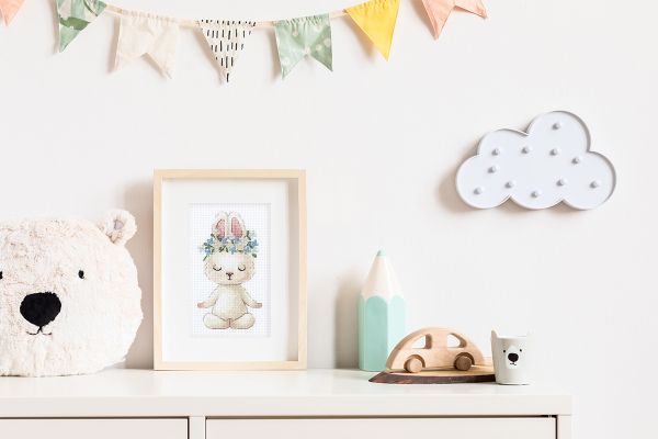 Набор для вышивания нитками Klart, Медитация, 13х9 см