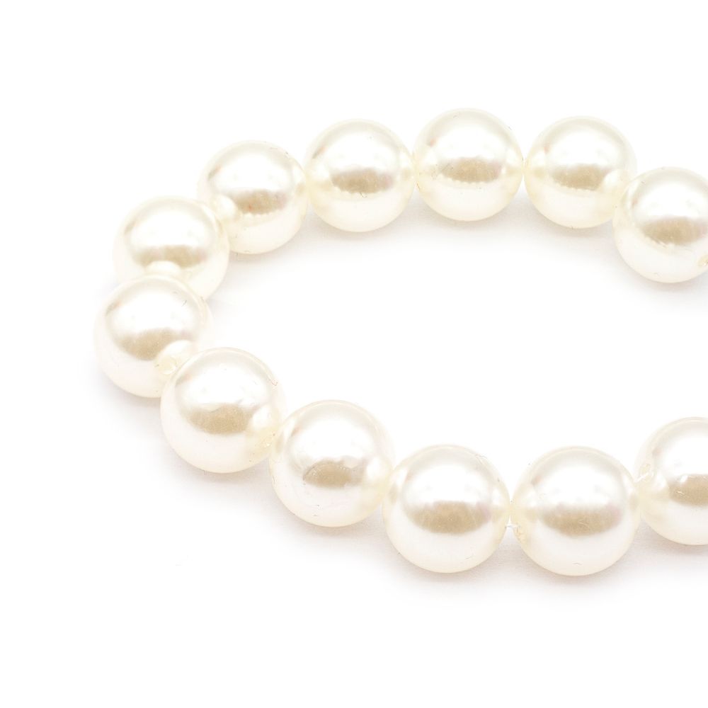 Бусины пластик (жемчуг) ⌀16 мм, 25 г, Astra&Craft, 001 NL белый