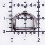 Полукольцо декоративное металл 12.0 мм (in), (внешн. 20х14 мм), 4 шт, олово черный никель, MT-1855