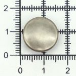 Часть кнопки Альфа (S-образная) ⌀15 мм (A-часть), 5/15 темное серебро, 100 шт, BIG