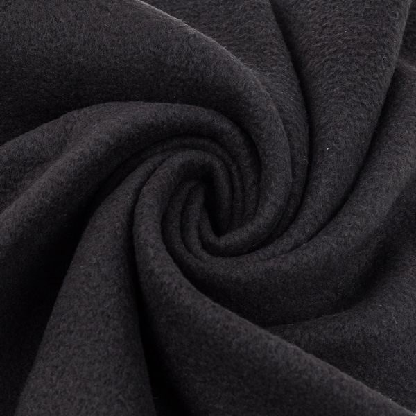 Флис 1-сторонний 170±10 г/м², 150 см / 10 метров, черный, Gamma FG-002
