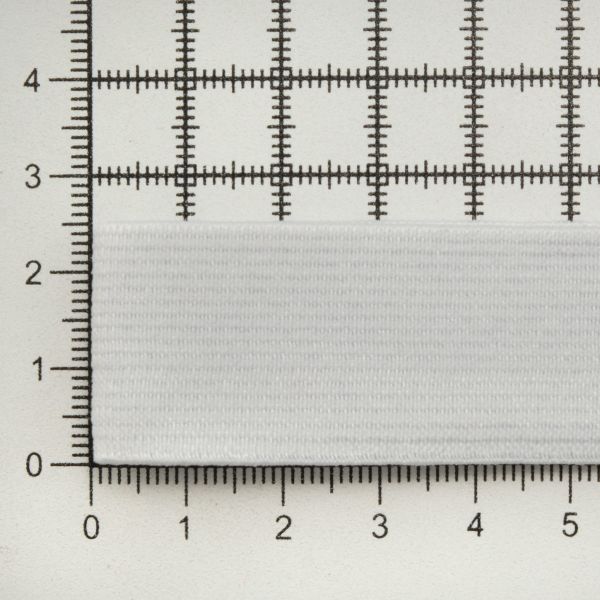 Резинка тканая 25.0 мм / 20 метров, белый