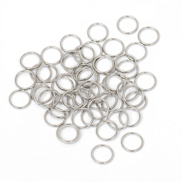 Кольца для бюстгальтера металл ⌀8.0 мм, 008 цв.никель, уп.100 шт