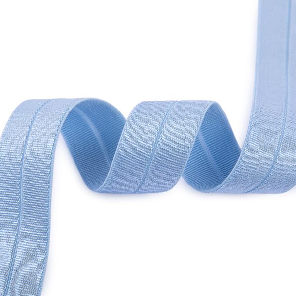 Тесьма (лента) окантовочная эластичная 14 мм, 25 м, №156 бл. голубой, Torioni GET-153PT